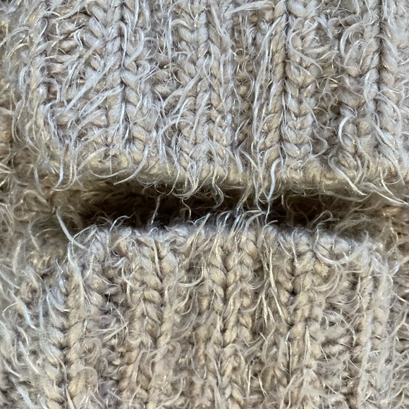 Lush Women's Chunky Soft Mauve Oversized Cowl Turtleneck Knit Sweater. Sz L - Picture 13 of 16